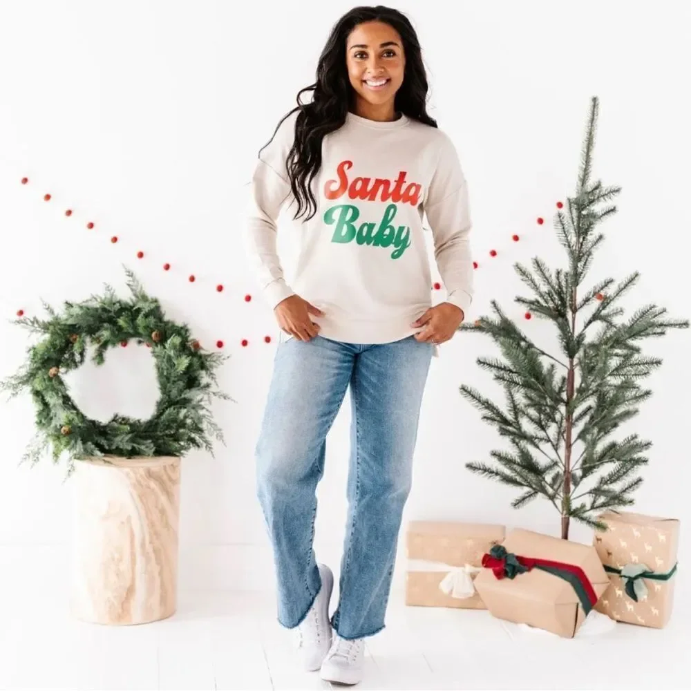 SANTA BABY MOMMY & ME CREWNECK SWEATSHIRT BUNDLE - Picture 6 of 12